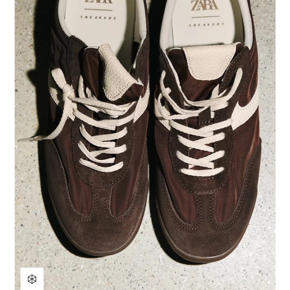 Zara Women’s Chocolate Brown Sneakers - Picture 6 of 10